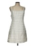 Shein 100% Polyester Tweed Silver Cocktail Dress Size L - photo 1