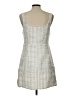 Shein 100% Polyester Tweed Silver Cocktail Dress Size L - photo 2