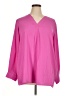Ulla Popken 100% Polyester Pink 3/4 Sleeve Blouse Size 16 - 18 - photo 1
