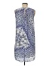 H&M 100% Polyester Paisley Blue Casual Dress Size 6 - photo 2