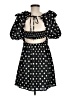 Dee Elly 100% Polyester Polka Dots Black Casual Dress Size M - photo 2
