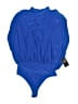 Express Solid Blue One Piece Swimsuit Size S - photo 1
