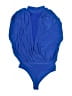 Express Solid Blue One Piece Swimsuit Size S - photo 2