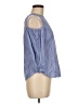 E&M Collection Blue 3/4 Sleeve Blouse Size M - photo 4