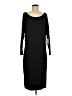 Just Fab Solid Black Casual Dress Size M - photo 1