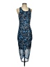 Nine West Graphic Blue Cocktail Dress Size S - photo 1