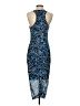 Nine West Graphic Blue Cocktail Dress Size S - photo 2