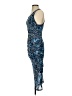 Nine West Graphic Blue Cocktail Dress Size S - photo 5