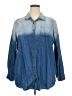 Avenue Blue Long Sleeve Button-Down Shirt Size 18 - 20 Plus - photo 1