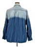 Avenue Blue Long Sleeve Button-Down Shirt Size 18 - 20 Plus - photo 2
