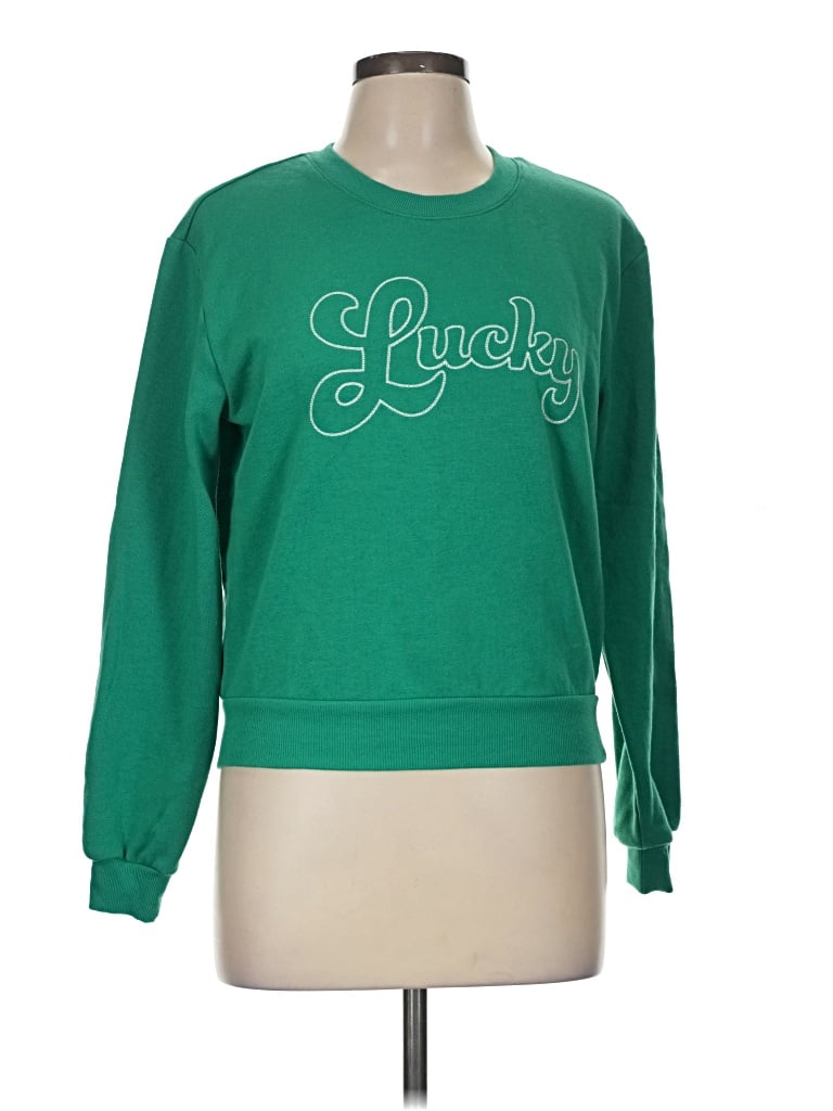 Pre-owned Z Supply Sweatshirt In Green