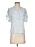 Mango Blue Short Sleeve Polo Size 2 - photo 1