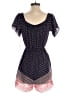 Aqua 100% Polyester Hearts Blue Romper Size XS - photo 2