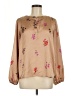 Ann Taylor 100% Polyester Tan Long Sleeve Blouse Size M - photo 1
