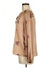 Ann Taylor 100% Polyester Tan Long Sleeve Blouse Size M - photo 5