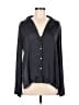 Gap Body 100% Polyester Black Long Sleeve Blouse Size M - photo 1