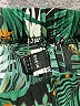 Shein 100% Polyester Tropical Green Shorts Size 4 - photo 3