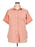 Unbranded 100% Polyester Orange Short Sleeve Blouse Size XXL - photo 1