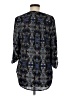 Faded Glory 100% Polyester Paisley Black 3/4 Sleeve Blouse Size Med 8/10 - photo 2