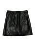 Unbranded Solid Black Faux Leather Skirt Size M - photo 1