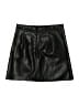 Unbranded Solid Black Faux Leather Skirt Size M - photo 2