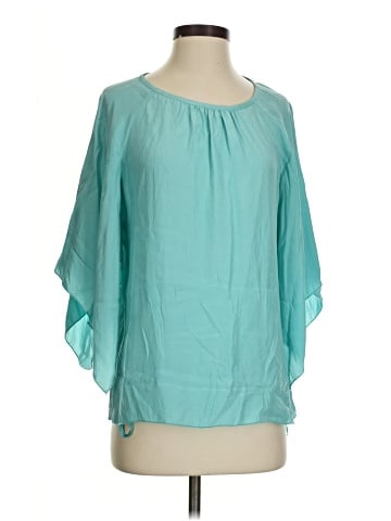 W by Worth 3/4 Sleeve Silk Top (view 1)