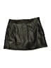 SO 100% Polyester Solid Black Faux Leather Skirt Size M - photo 1
