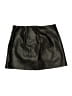 SO 100% Polyester Solid Black Faux Leather Skirt Size M - photo 2