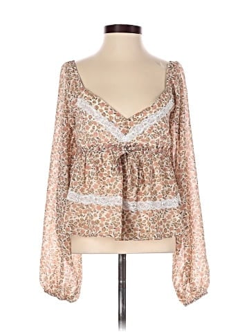 Pink Lily Long Sleeve Blouse (view 1)