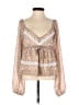 Pink Lily Ivory Long Sleeve Blouse Size XS - photo 1