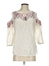 Ruff Hewn 100% Cotton Ivory 3/4 Sleeve Blouse Size S - photo 1