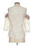 Ruff Hewn 100% Cotton Ivory 3/4 Sleeve Blouse Size S - photo 2