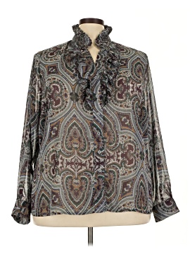 Madison Michelle Long Sleeve Blouse