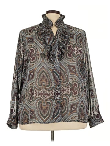 Madison Michelle Long Sleeve Blouse (view 1)
