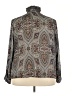 Madison Michelle 100% Polyester Paisley Gray Long Sleeve Blouse Size 3X - photo 2