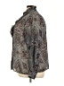 Madison Michelle 100% Polyester Paisley Gray Long Sleeve Blouse Size 3X - photo 5
