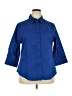 Assorted Brands Blue 3/4 Sleeve Button-Down Shirt Size XXL - photo 1