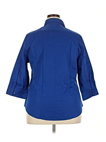 Assorted Brands 3/4 Sleeve Button-Down Shirt (view 2)