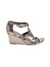 Kenneth Cole REACTION Metallic Silver Brown Wedges Size 9 1/2 - photo 1
