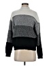 Shein Color Block Gray Turtleneck Sweater Size 4 - photo 1