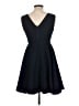 Sandro 100% Polyester Solid Black Casual Dress Size EU (FR) 44 / US 12 - photo 2