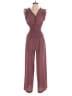 Max Studio Chevron-herringbone Burgundy Red Jumpsuit Size XS - photo 1