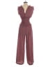 Max Studio Chevron-herringbone Burgundy Red Jumpsuit Size XS - photo 2