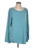 Quinee Teal Long Sleeve Top Size L - photo 1