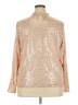 Grace Karin Metallic Gold Long Sleeve Blouse Size 2X - photo 2
