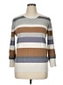 Evolution by Cyrus Stripes Tan Pullover Sweater Size 1X - photo 1