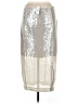 J.Crew Collection Metallic Silver Formal Skirt Size 8 - photo 2