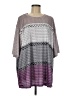 Unbranded Multi Color Gray 3/4 Sleeve Top Size 6 - photo 1