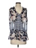 CAbi 100% Polyester Blue 3/4 Sleeve Blouse Size S - photo 1