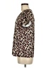 Ekouaer Animal Print Brown Short Sleeve Blouse Size M - photo 5